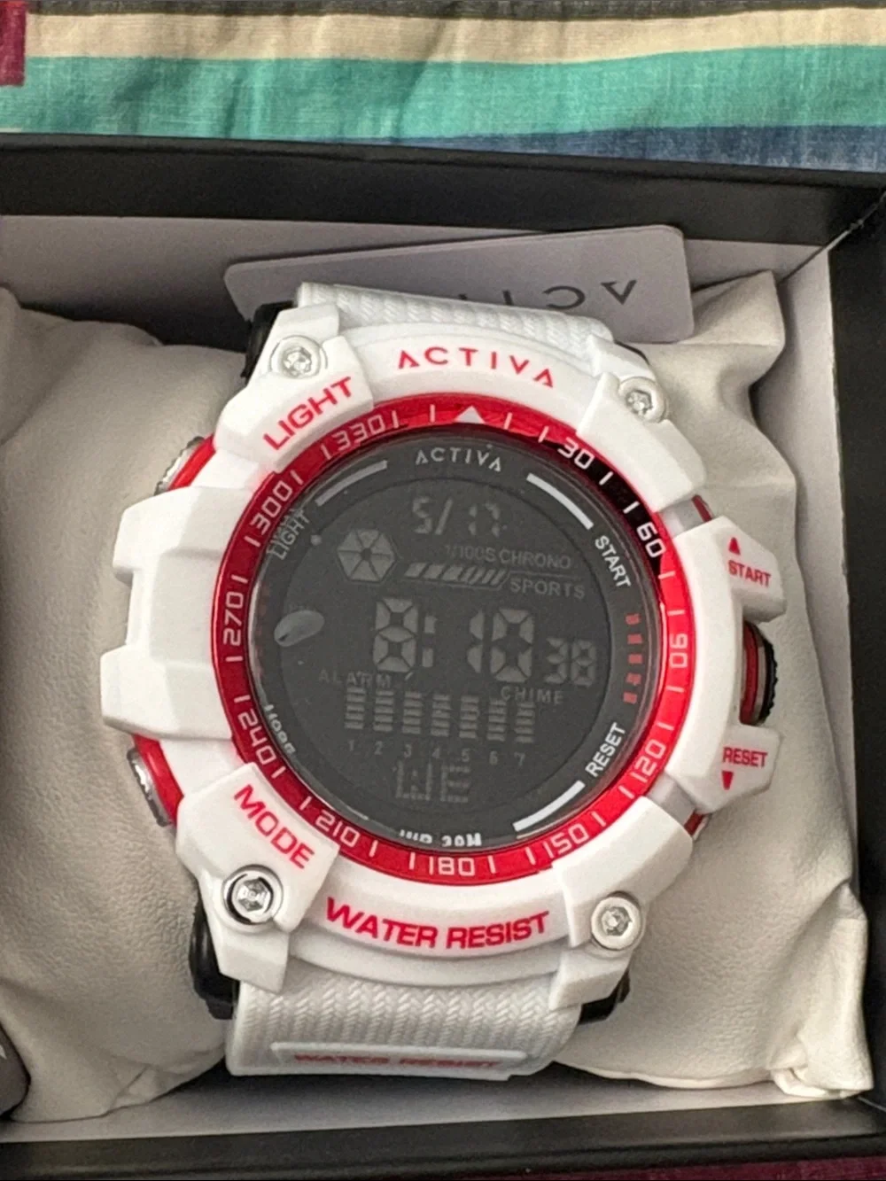 New Activa X Invicta Digital Men's Watch 56mm White/Blue ACW8020-009 Invicta